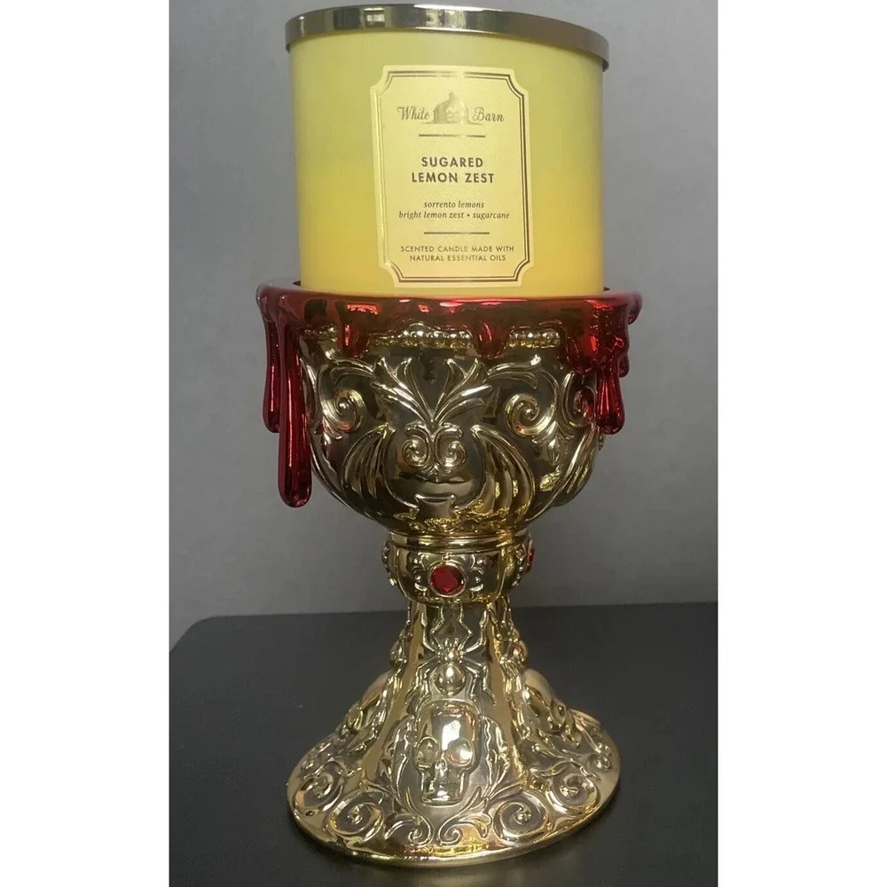 Bath & Body Works Chalice Cup 3 Wick with Candle Holder 2023 Halloween‎ NEW